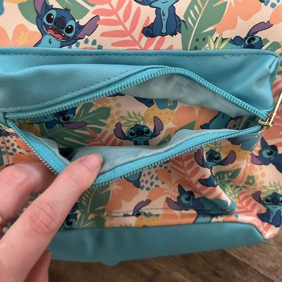 Disney x Bioworld Lilo & Stitch Tropical Leaves Mini Backpack All Over Print main image 15